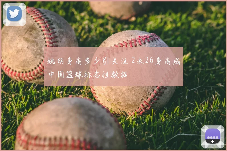姚明身高多少引关注 2米26身高成中国篮球标志性数据